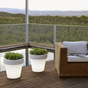 MACETERO REDONDO LUZ LED CON CABLE MAGNOLIA 60 Ø57X57 CM