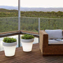 MACETERO REDONDO LUZ LED CON CABLE MAGNOLIA 90 Ø90X86 CM