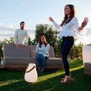 LAMPARA PORTATIL CON ALTAVOZ A BATERIA KURBY PLAY Ø28X37 CM