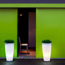 MACETERO CILINDRICO LUZ LED CON CABLE BAMBU 70 Ø40X70 CM 