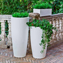 MACETERO CILINDRICO BAMBU 90 Ø40X90 CM BLANCO