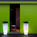 MACETERO CILINDRICO LUZ LED CON CABLE BAMBU 90 Ø40X90 CM