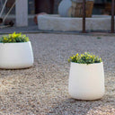 MACETERO MINIMALISTA CAMELIA 40 Ø39X39 CM BLANCO 