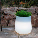 MACETERO MINIMALISTA LUZ LED CON CABLE CAMELIA 40 Ø39X39 CM