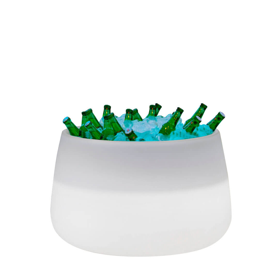 MACETERO MINIMALISTA LUZ LED CON CABLE CAMELIA 80 Ø79X47 CM