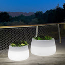 MACETERO MINIMALISTA LUZ LED CON CABLE CAMELIA 80 Ø79X47 CM