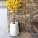 MACETERO MINIMALISTA CAMELIA HIGH Ø39X59 CM BLANCO