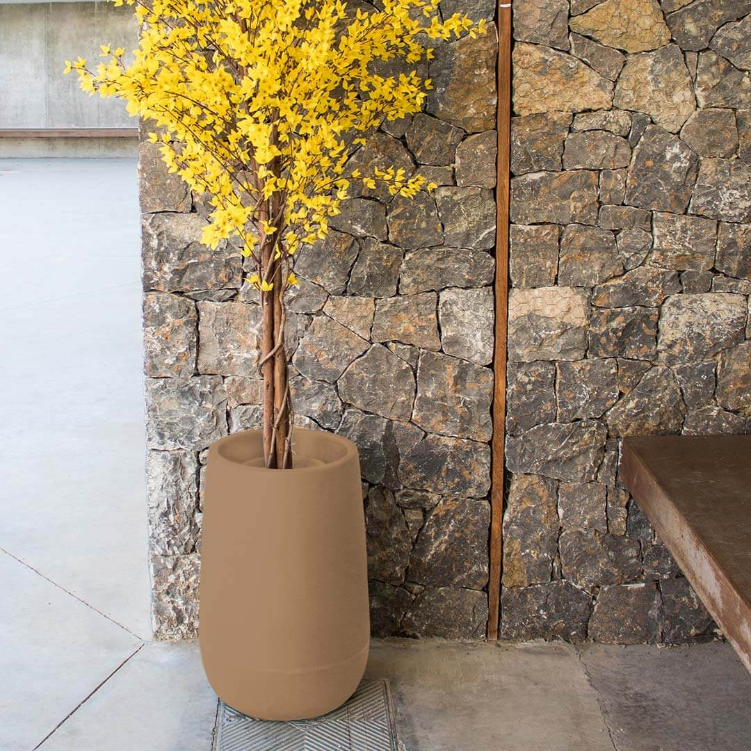 MACETERO MINIMALISTA CAMELIA HIGH Ø39X59 CM TOPO