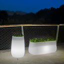 MACETERO MINIMALISTA LUZ LED CON CABLE CAMELIA HIGH Ø39X59 CM