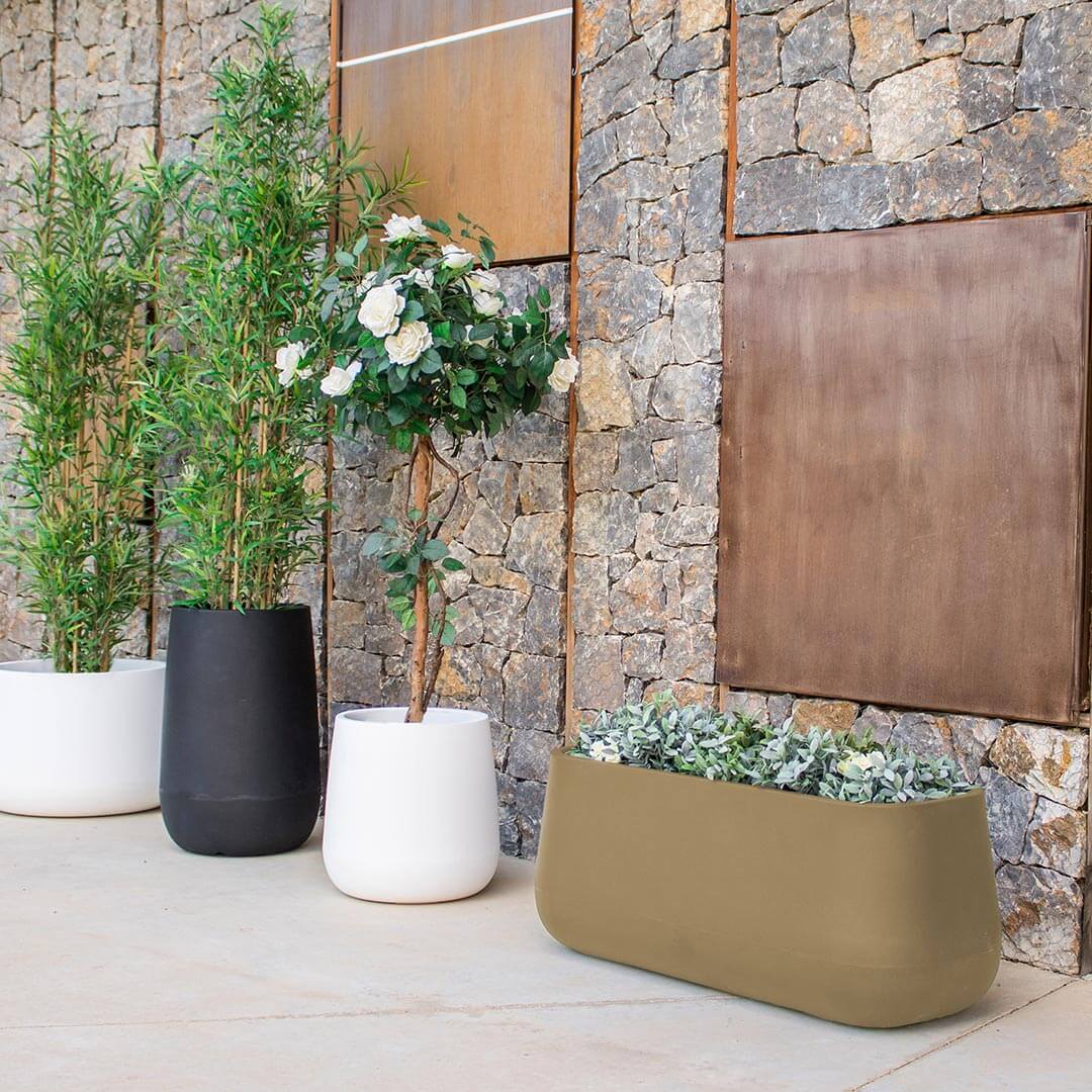 MACETERO MINIMALISTA CAMELIA LARGE 40X98X39 CM TOPO