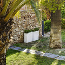 MACETERO RECTANGULAR JUNCO 80 80X32X80 CM BLANCO