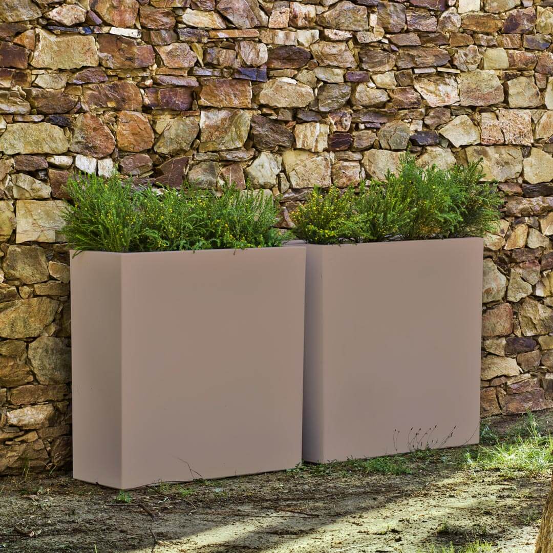 MACETERO RECTANGULAR JUNCO 80 80X32X80 CM TOPO