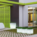 MACETERO CUADRADO LUZ LED CON CABLE NARCISO 40 40X40X36 CM