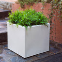 MACETERO CUADRADO NARCISO 50 49X49X45 CM BLANCO