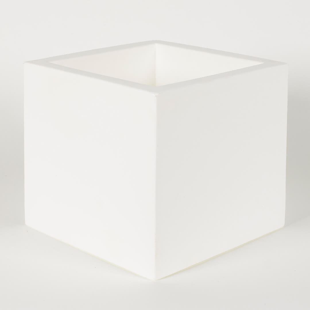 MACETERO CUADRADO NARCISO 60 59X59X52 CM BLANCO