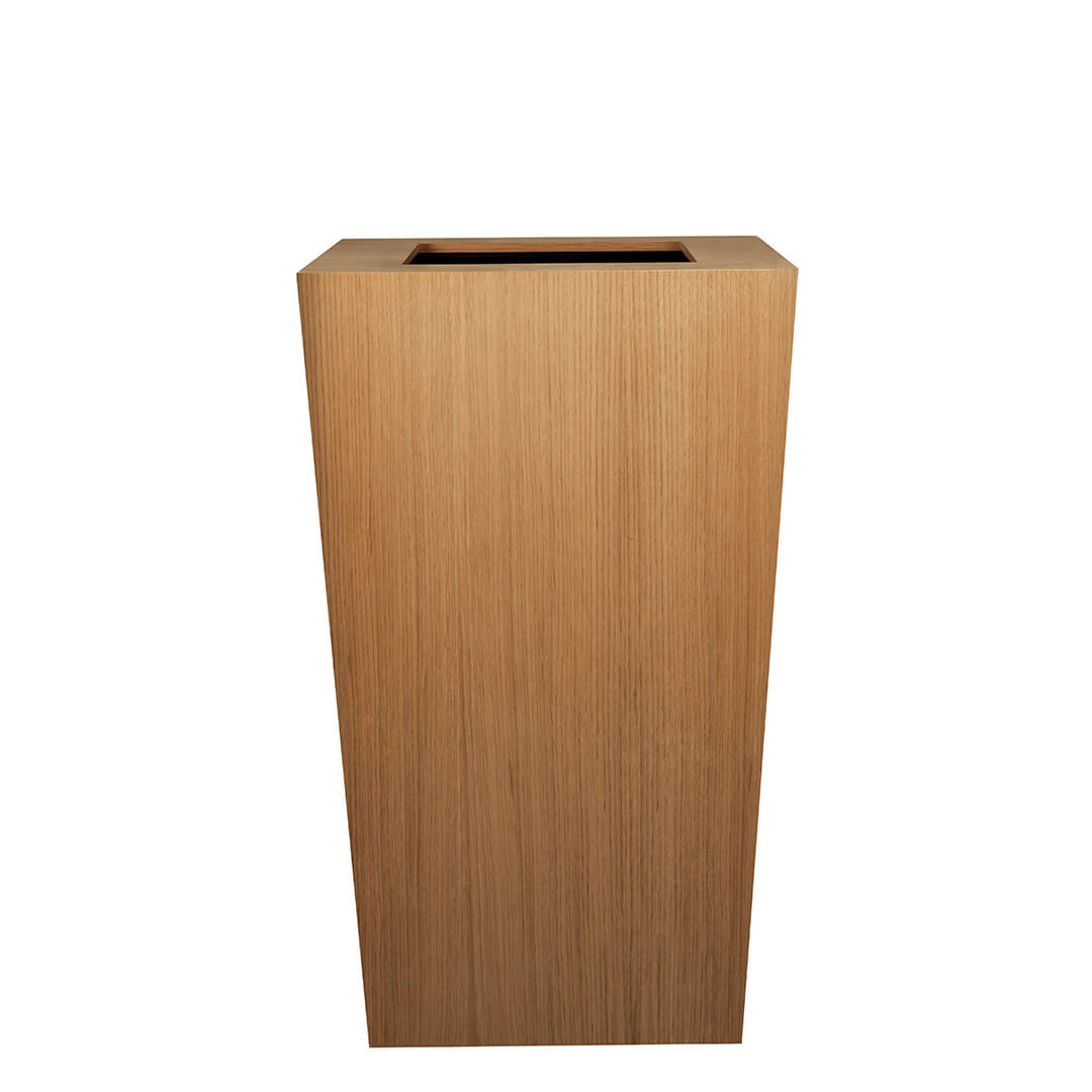 MACETA ALTA CON SISTEMA AUTORIEGO Ø44X44X80 CM NATURA ROBLE MEDIUM