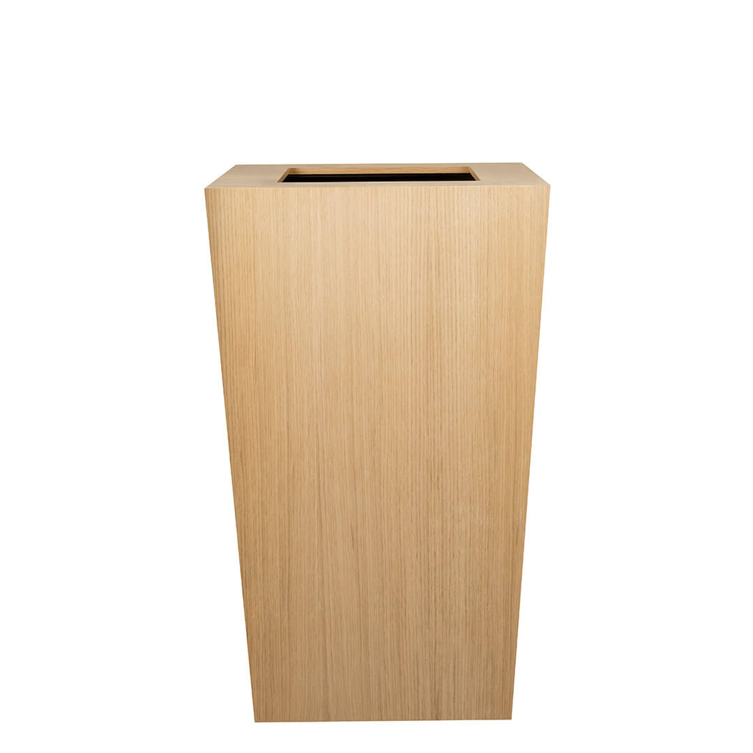 MACETA ALTA CON SISTEMA AUTORIEGO Ø44X44X80 CM NATURA ROBLE SOFT