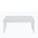 MESA CENTRO ELEVABLE 102X43X50 CM BLANCO BRILLO