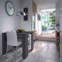 MESA COMEDOR EXTENSIBLE 90X50-237 CM GRIS CENIZA