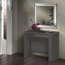 MESA COMEDOR EXTENSIBLE 90X50-237 CM GRIS CENIZA
