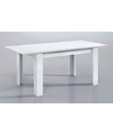 MESA COMEDOR EXTENSIBLE 90X140-190 CM BLANCO BRILLO