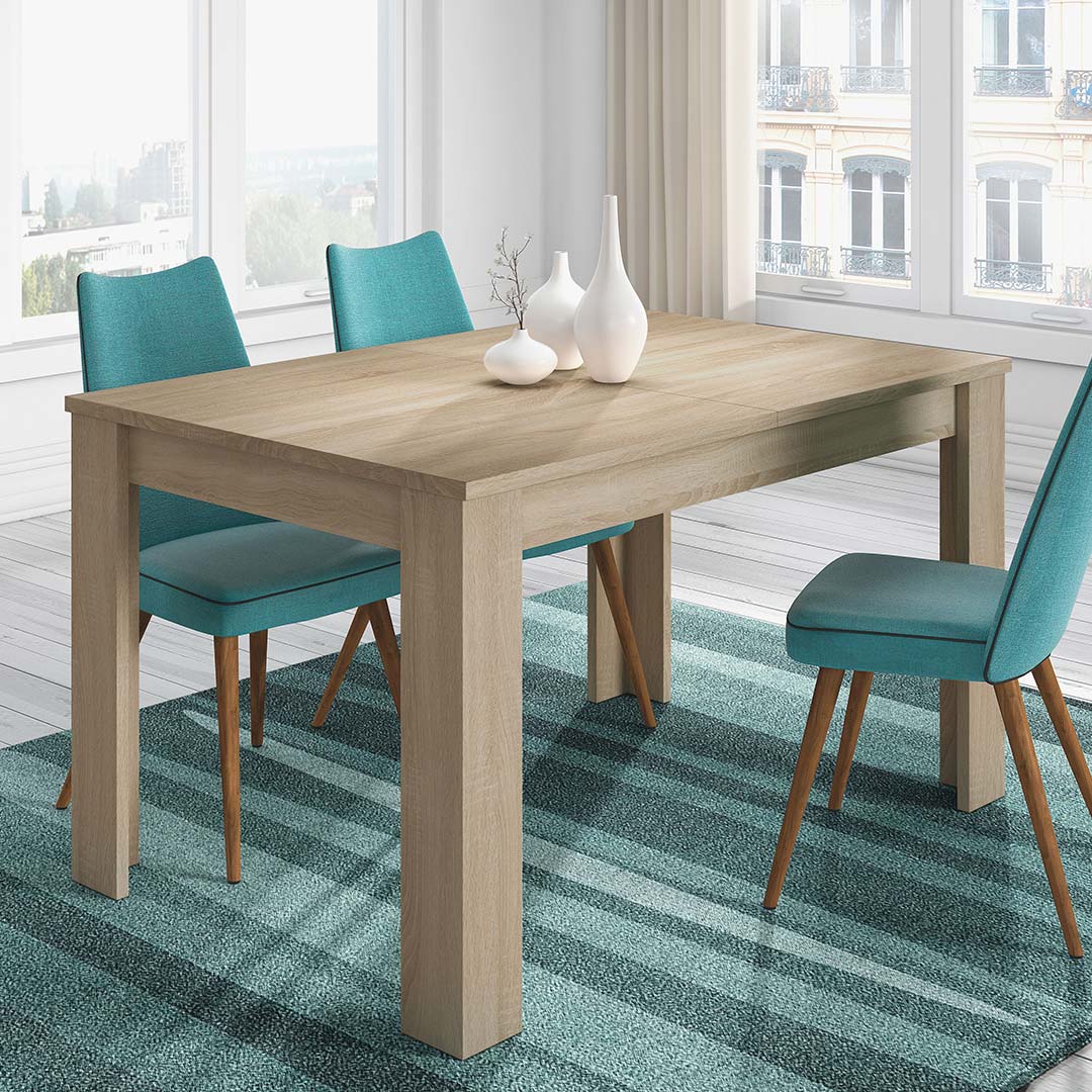 MESA COMEDOR EXTENSIBLE 90X140-190 CM ROBLE CANADIAN