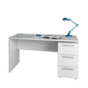 MESA DE ESCRITORIO CON CAJONERA 138X74X60 CM BLANCO ARTIK