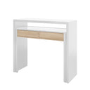 MESA DE ESCRITORIO EXTENSIBLE 88X99X36 CM ROBLE CANADIAN/BLANCO