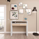 MESA DE ESCRITORIO EXTENSIBLE 88X99X36 CM ROBLE CANADIAN/BLANCO