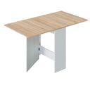 MESA AUXILIAR CON ALAS ABATIBLES FLY 78X31X77 CM ROBLE CANADIAN / BLANCO ARTIK