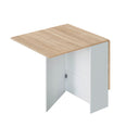 MESA AUXILIAR CON ALAS ABATIBLES FLY 78X31X77 CM ROBLE CANADIAN / BLANCO ARTIK