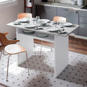 MESA CONSOLA DESPLEGABLE TABOLO 77X120X35 CM BLANCO ARTIK / CEMENTO