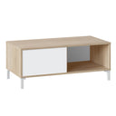 MESA DE CENTRO AUXILIAR URBAN PLUS 40X100X50 CM ROBLE CANADIAN / BLANCO ARTIK