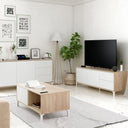 MESA DE CENTRO AUXILIAR URBAN PLUS 40X100X50 CM ROBLE CANADIAN / BLANCO ARTIK