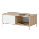 MESA DE CENTRO AUXILIAR URBAN PLUS 40X100X50 CM ROBLE CANADIAN / BLANCO ARTIK