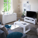 MESA DE CENTRO ELEVABLE ATTUALE 45X105X55 CM BLANCO ARTIK