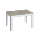 TAVOLO DA PRANZO ALLUNGABILE KENDRA 78X140X90 CM ROVERE ALASKA / BIANCO ARTIK