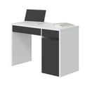 Mesa de escritorio reversible mia 75x108x50 cm antracita blanco artik