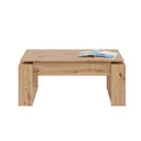 Mesa centro elevable 45x105x55 cm roble nodi