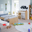 Mesa escritorio noa 77x81.5x40 cm blanco artik y roble nodi