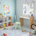 Mesa escritorio noa 77x81.5x40 cm blanco artik y roble nodi