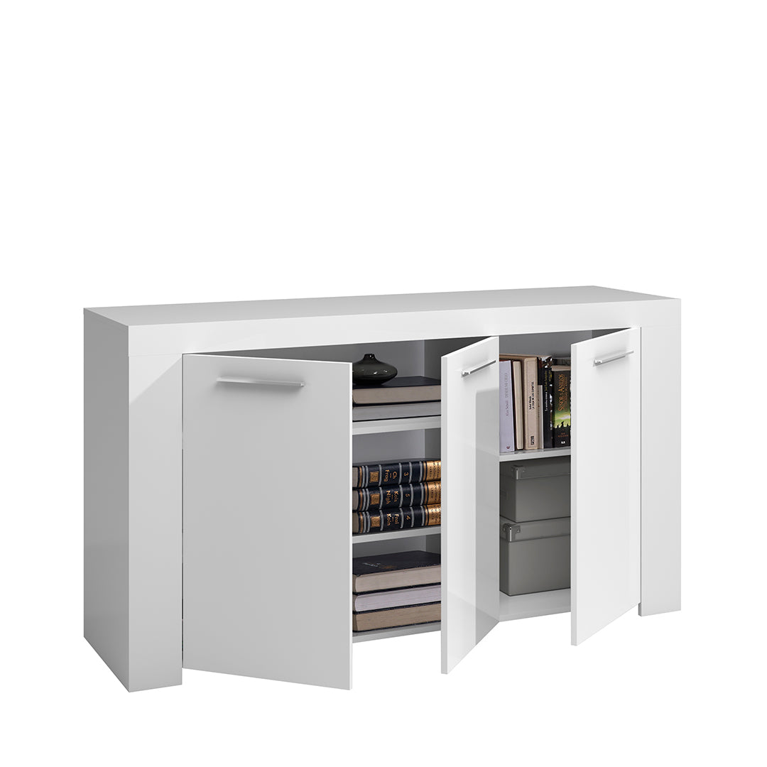 MUEBLE SALON 3 PUERTAS 144X80X42 CM BLANCO ARTIK