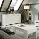 MUEBLE SALON 3 PUERTAS 144X80X42 CM BLANCO ARTIK