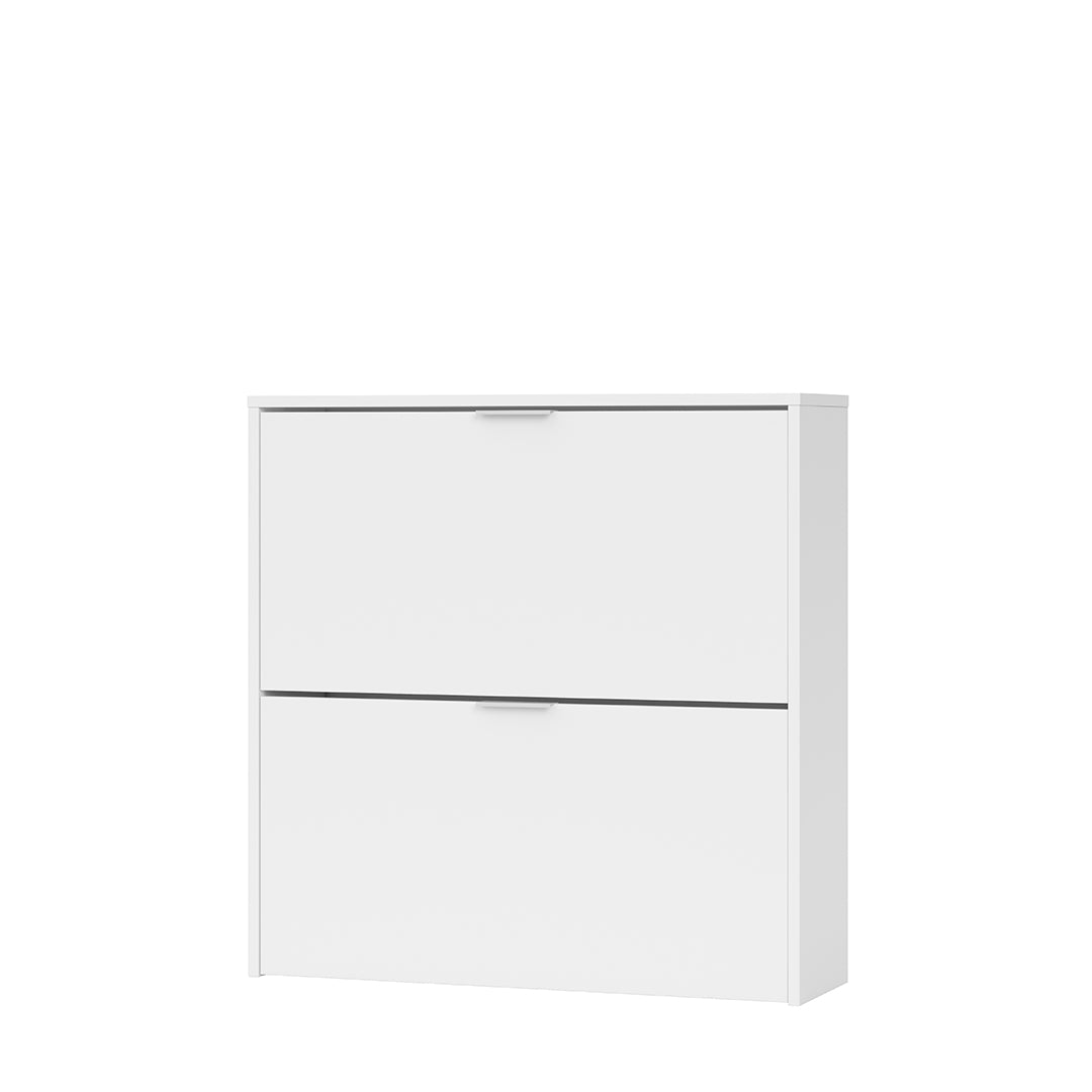 ARMARIO ZAPATERO 2 PUERTAS 75X76X22 CM BLANCO