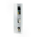 ARMARIO ZAPATERO SUELO CON ESPEJO 50x180x22CM BLANCO ARTIK