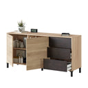 APARADOR URBAN PLUS 154X74X41 CM ROBLE CANADIAN/OXIDO