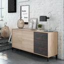 APARADOR URBAN PLUS 154X74X41 CM ROBLE CANADIAN/OXIDO