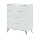 COMODA 4 CAJONES 95X77X40 CM BLANCO ARTIK