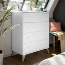 COMODA 4 CAJONES 95X77X40 CM BLANCO ARTIK