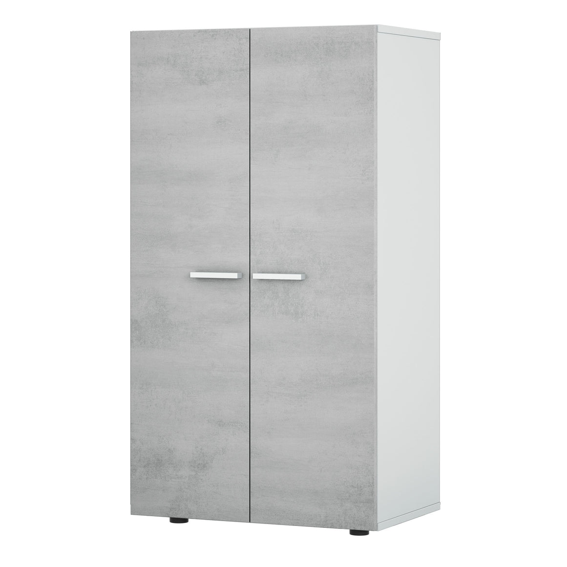 ZAPATERO STAR 6 BALDAS 103X55X36 CM BLANCO / CEMENTO